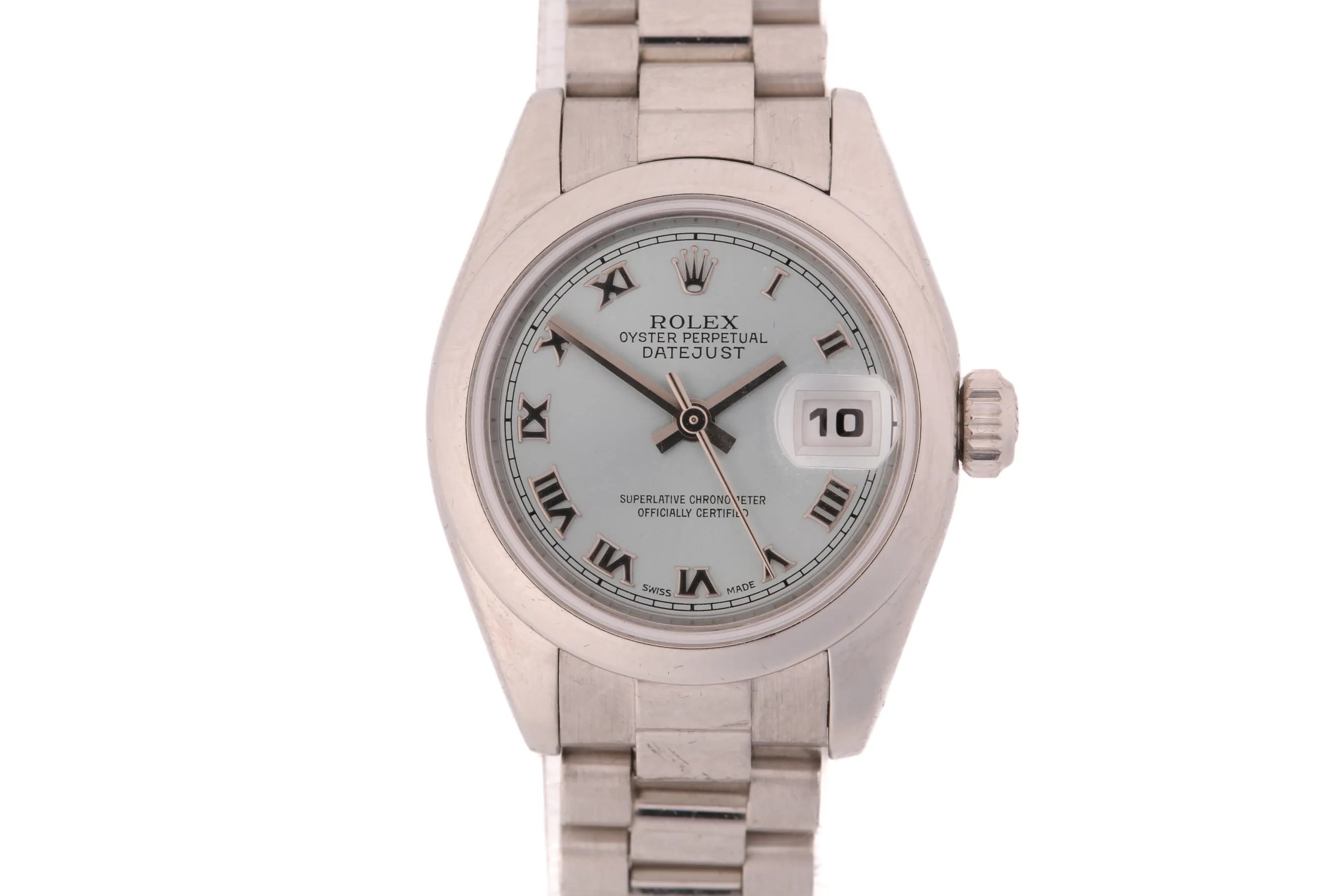 Rolex Lady-Datejust 179166 26mm Platinum Blue