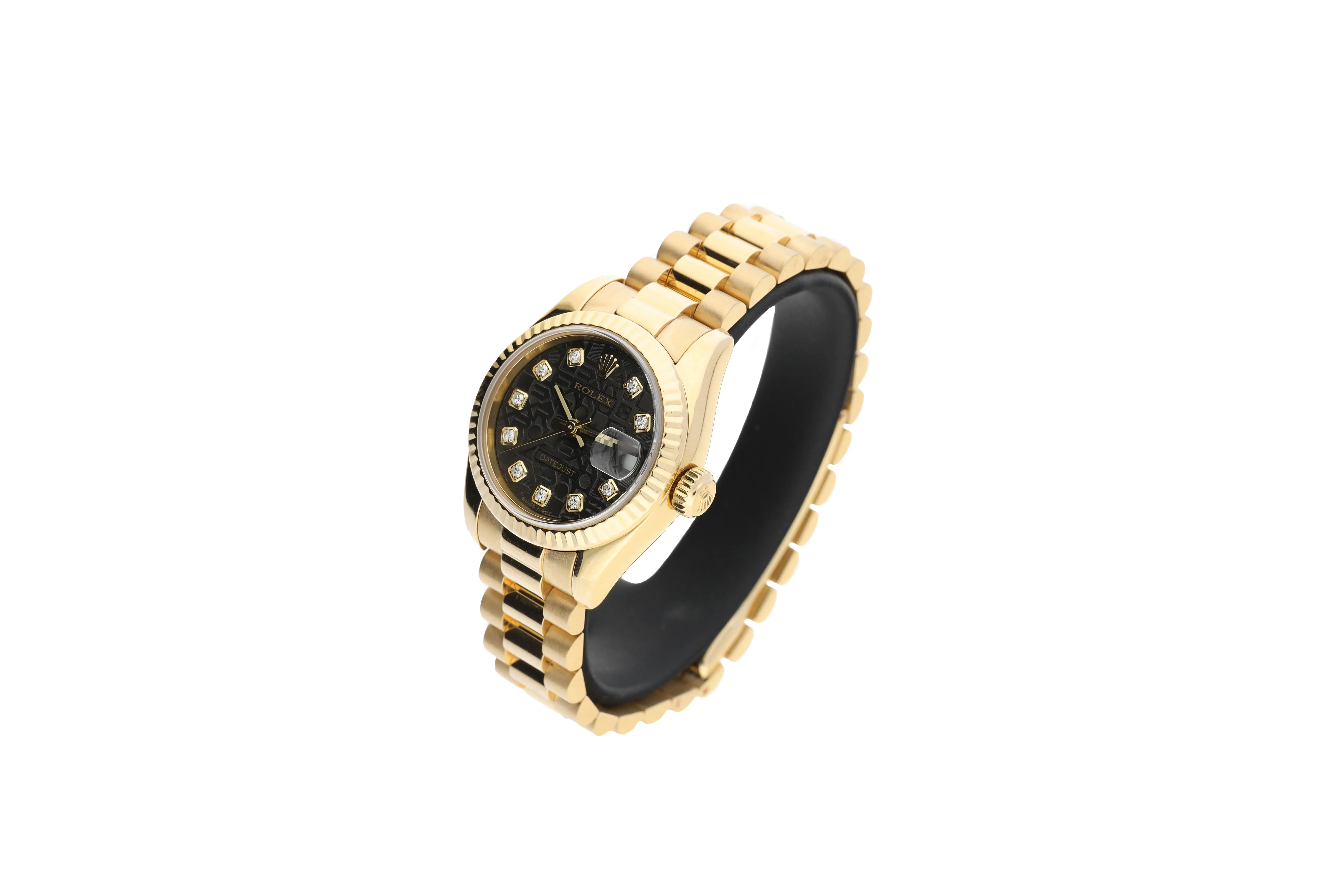 Rolex Lady-Datejust 179178 26mm Yellow gold Black 2