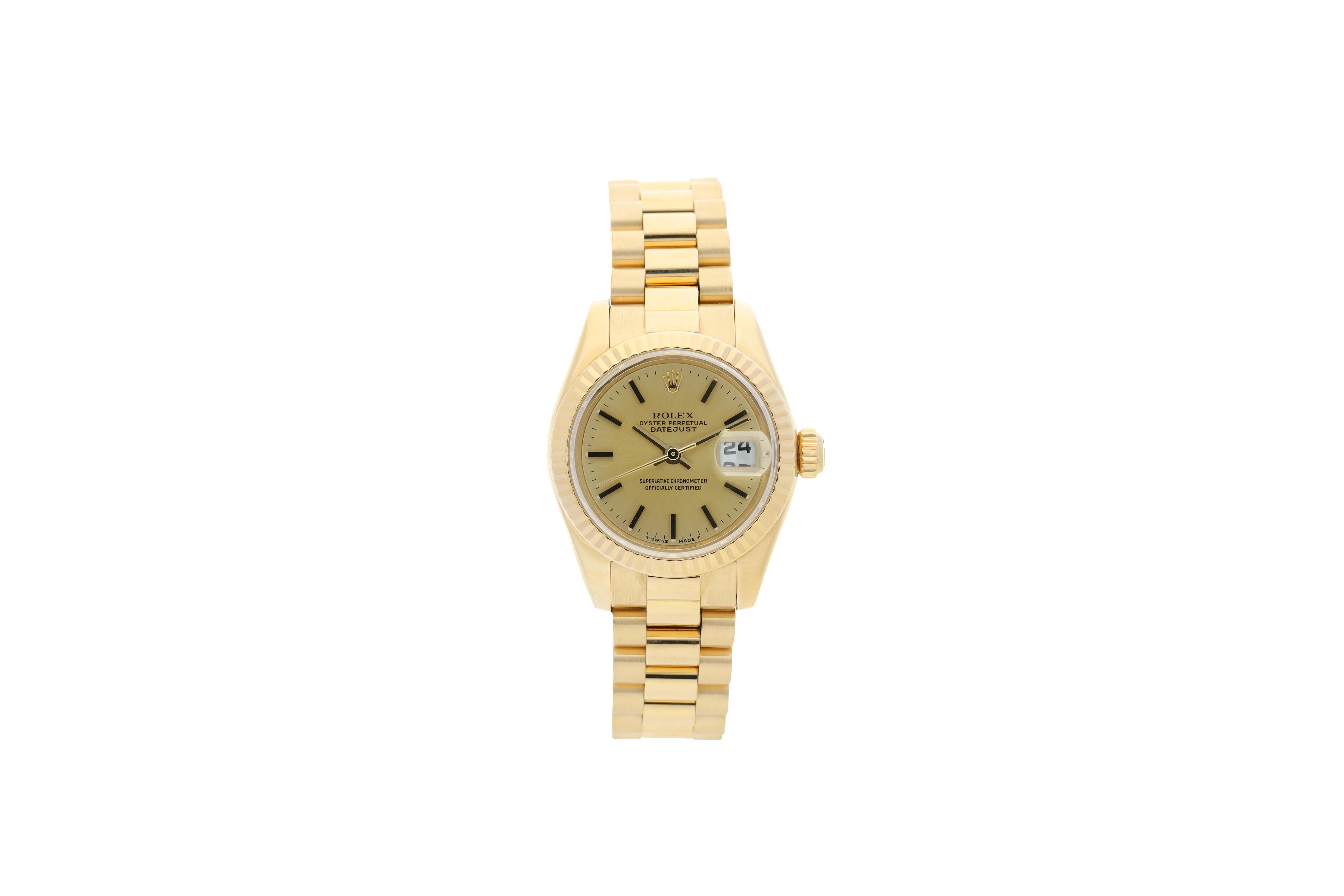 Rolex Lady-Datejust 179178 26mm Yellow gold Champagne