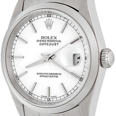 Rolex Datejust 36 16200 36mm Stainless steel White