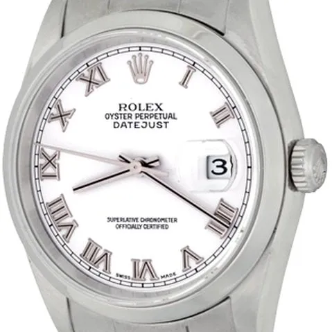 Rolex Datejust 36 16200 36mm Stainless steel White