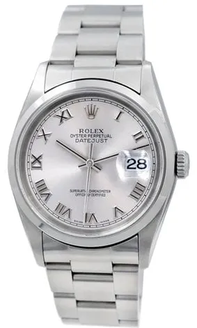 Rolex Datejust 36 16200 36mm Stainless steel Silver