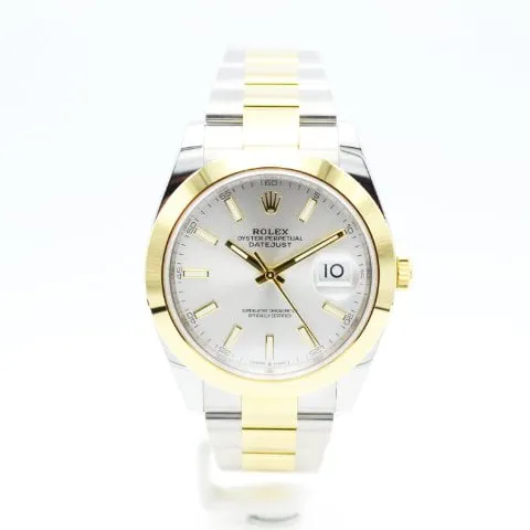 Rolex Datejust 41 126303 41mm Yellow gold and Stainless steel Silver