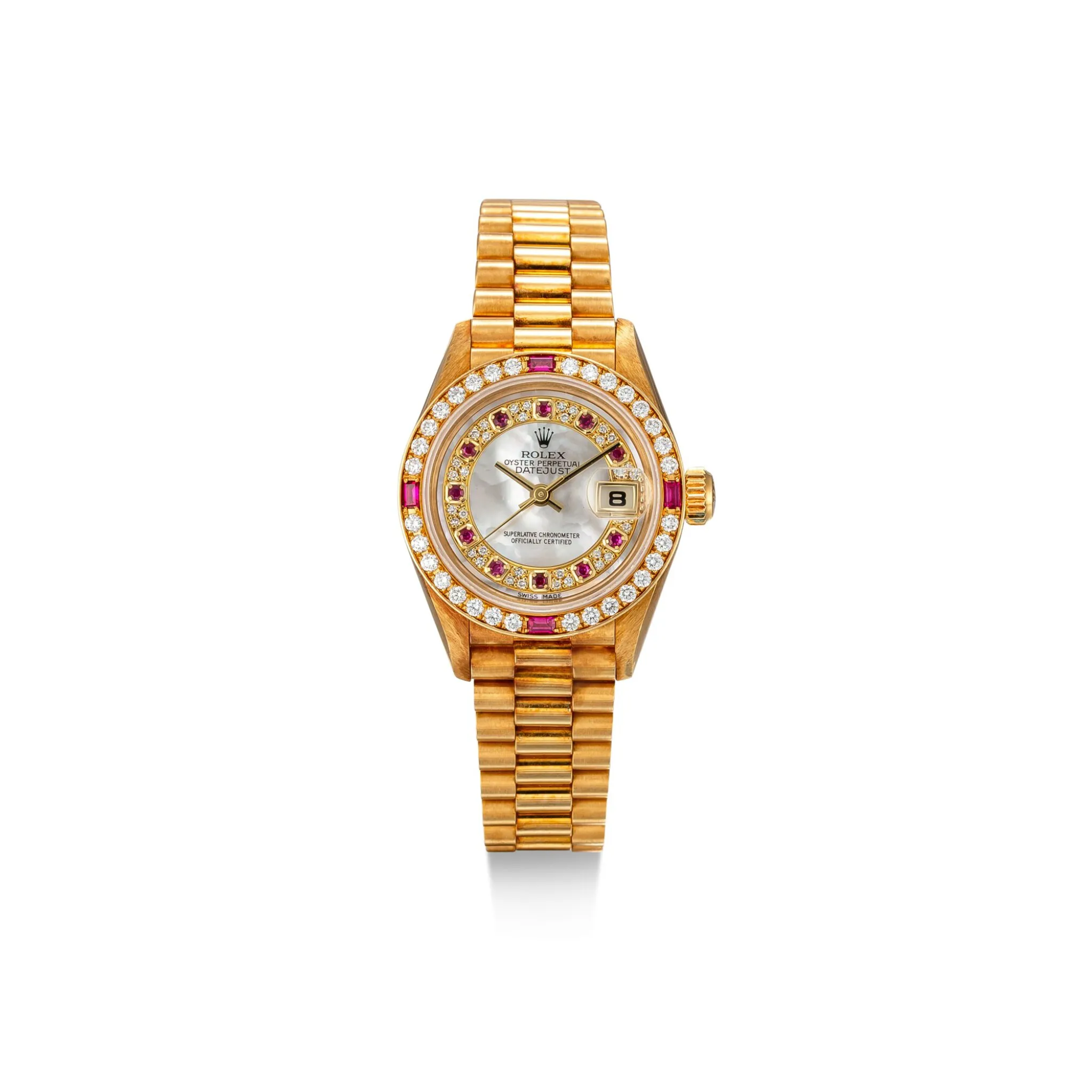 Rolex Lady-Datejust 69068 26mm Yellow gold Mother-of-pearl