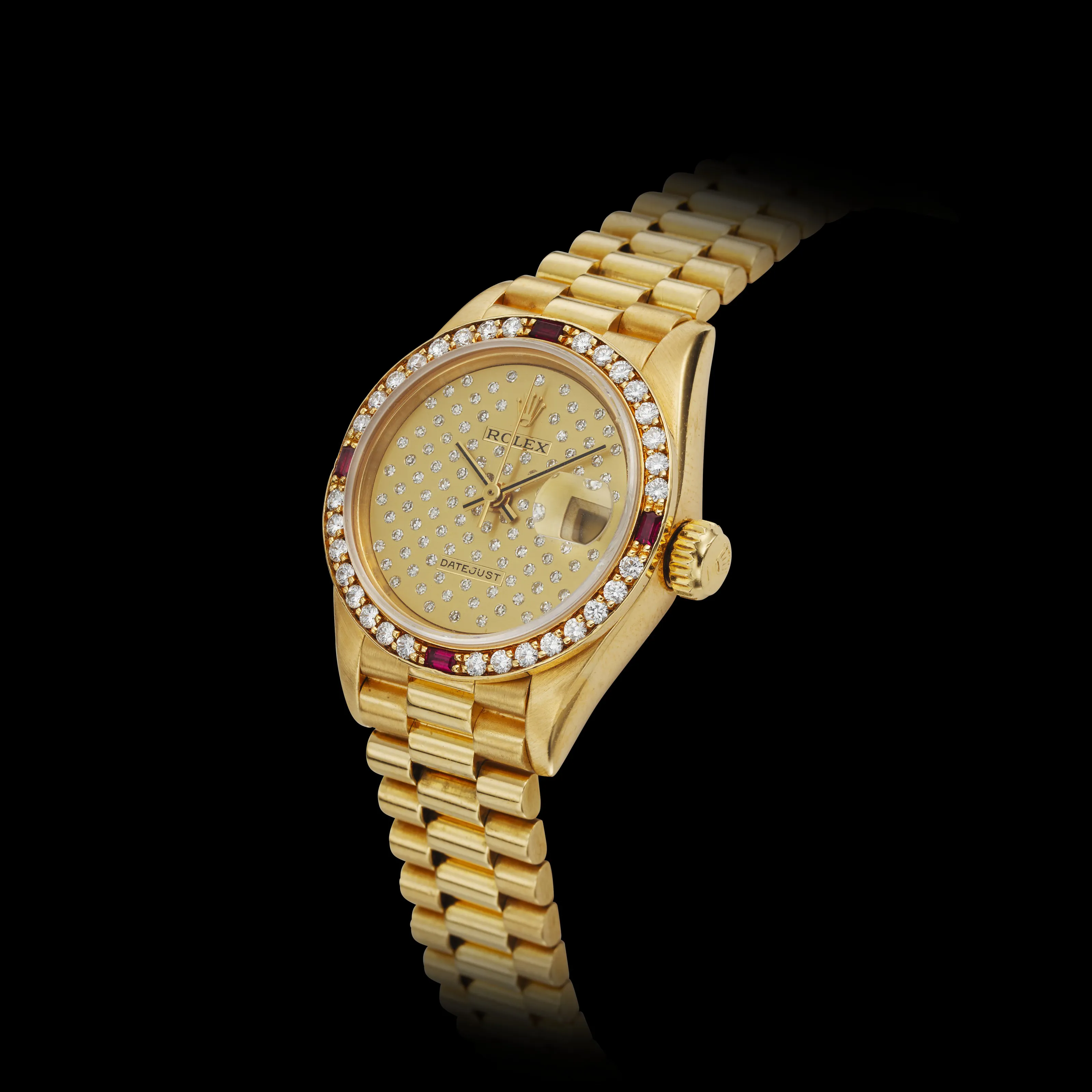 Rolex Lady-Datejust 69068 26mm Yellow gold Champagne