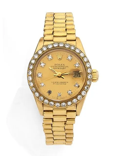 Rolex Lady-Datejust 6913 26mm Yellow gold Champagne