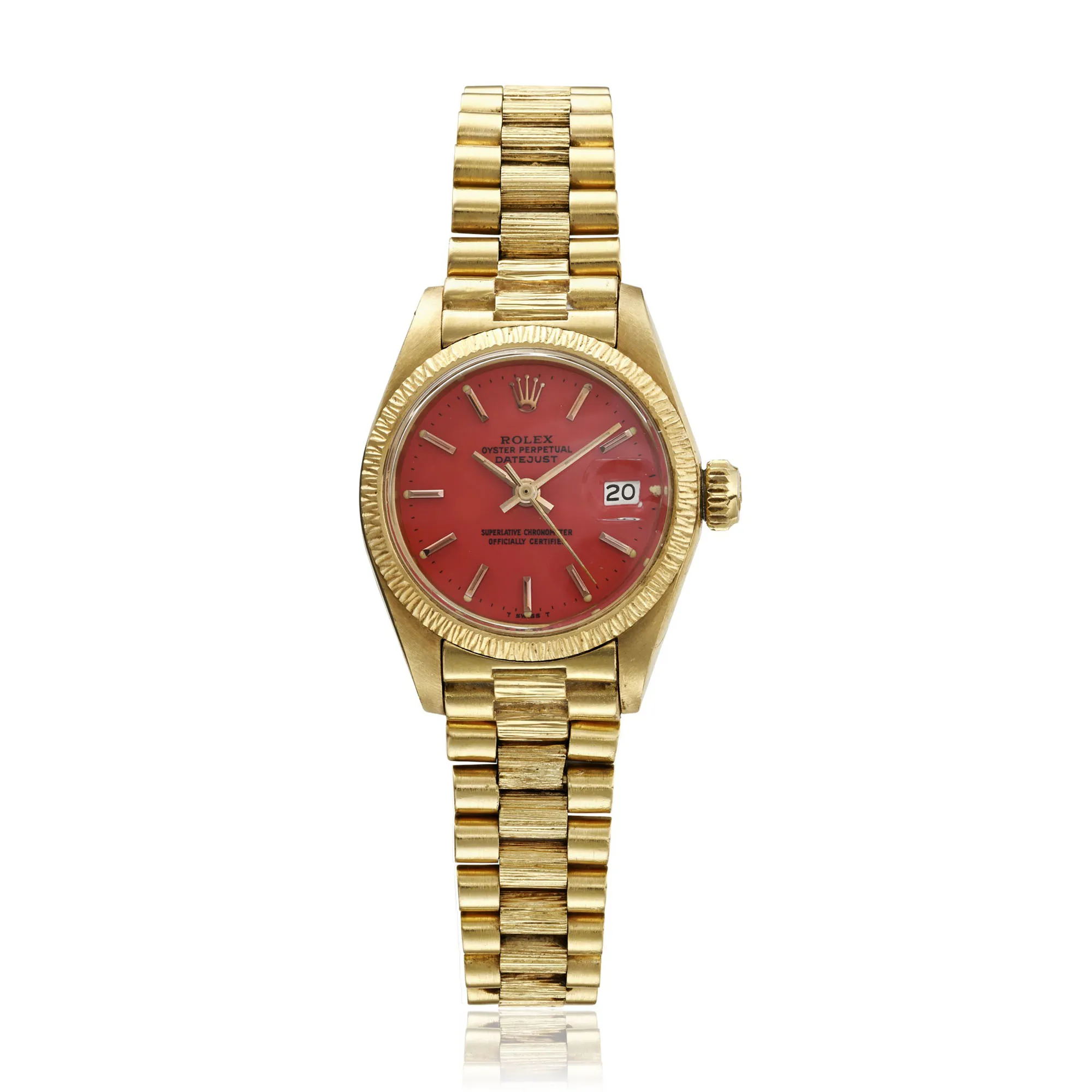 Rolex Lady-Datejust 6927 26mm Yellow gold Red