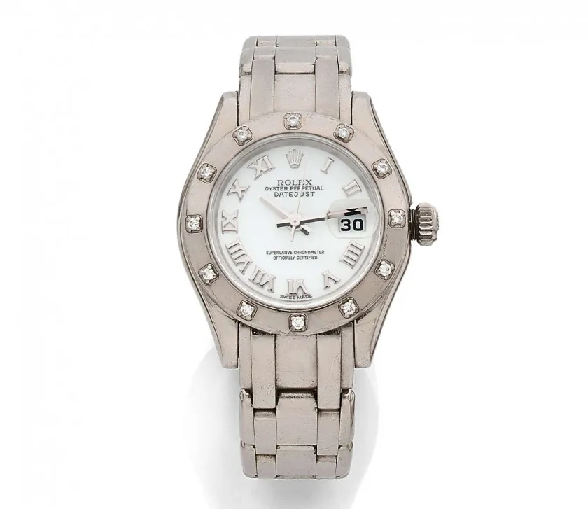 Rolex Lady-Datejust Pearlmaster 80319 28mm White gold White