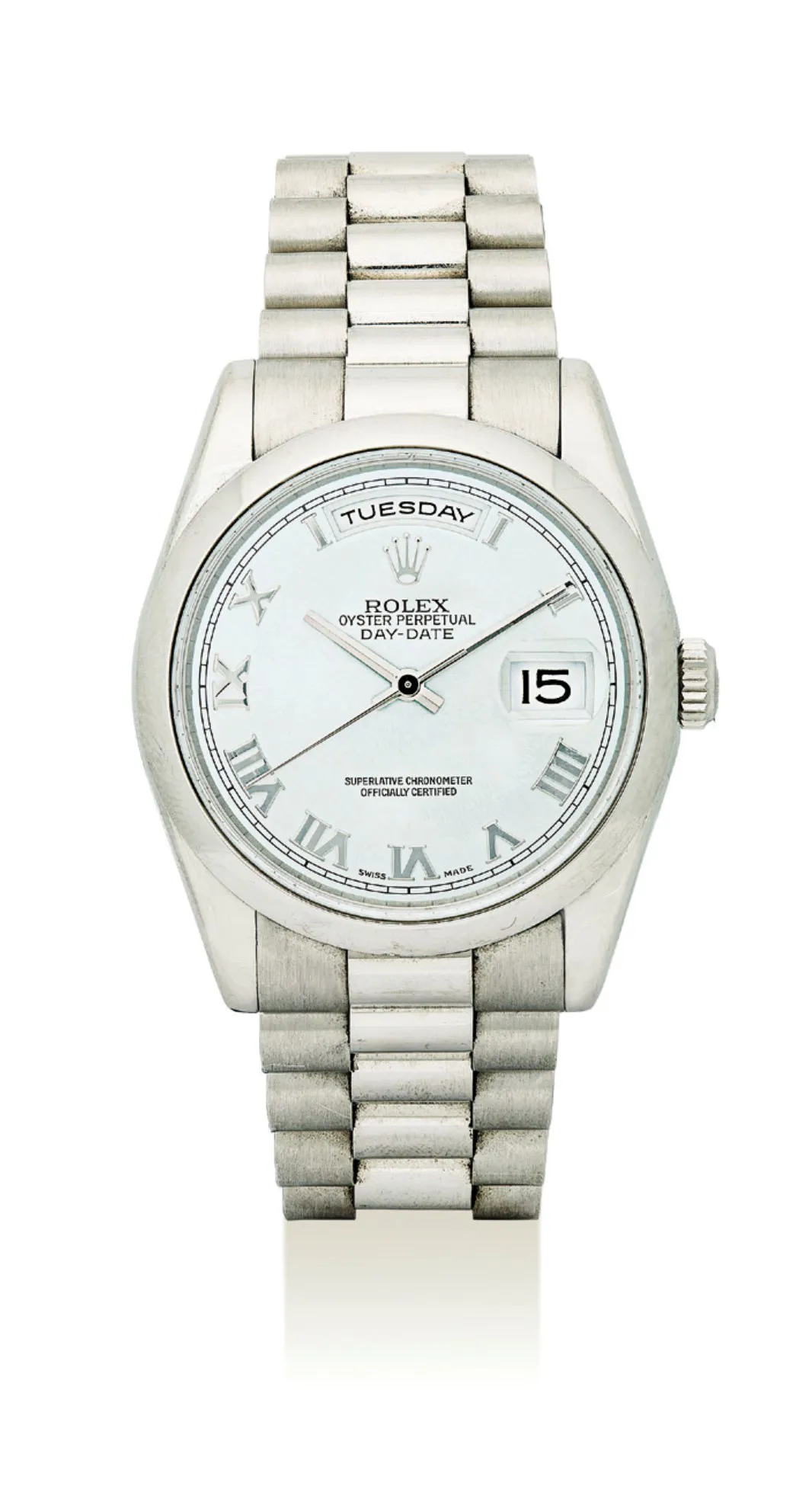 Rolex Day-Date 118206/2096 36mm Platinum Silver