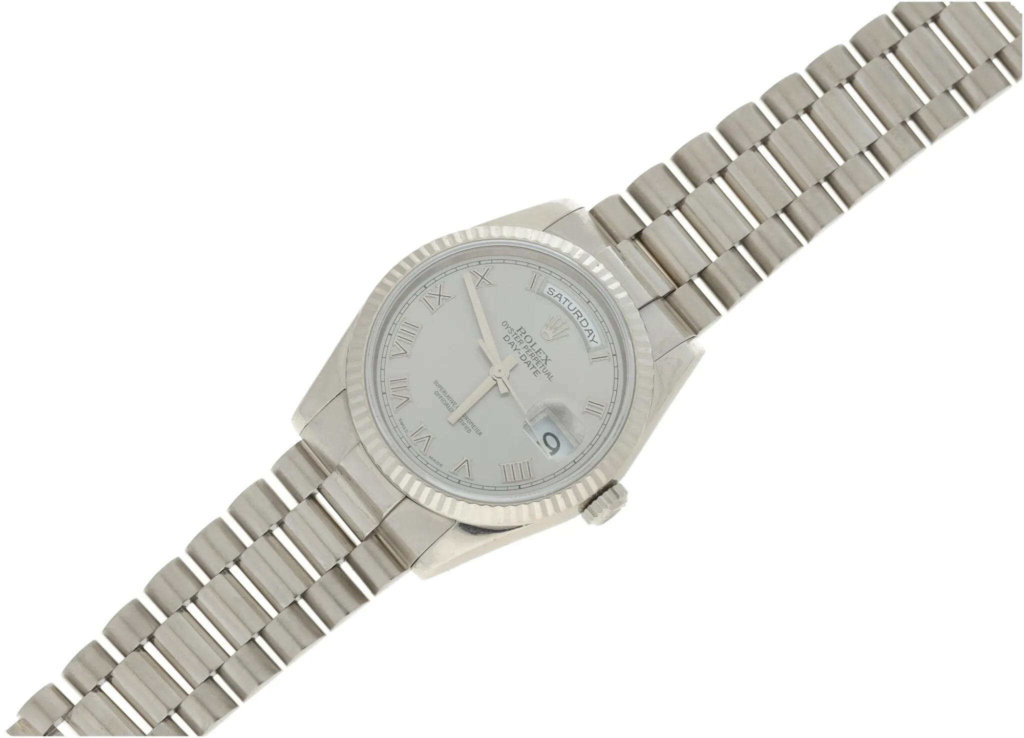 Rolex Day-Date 36 118239 35mm White gold Silver 5