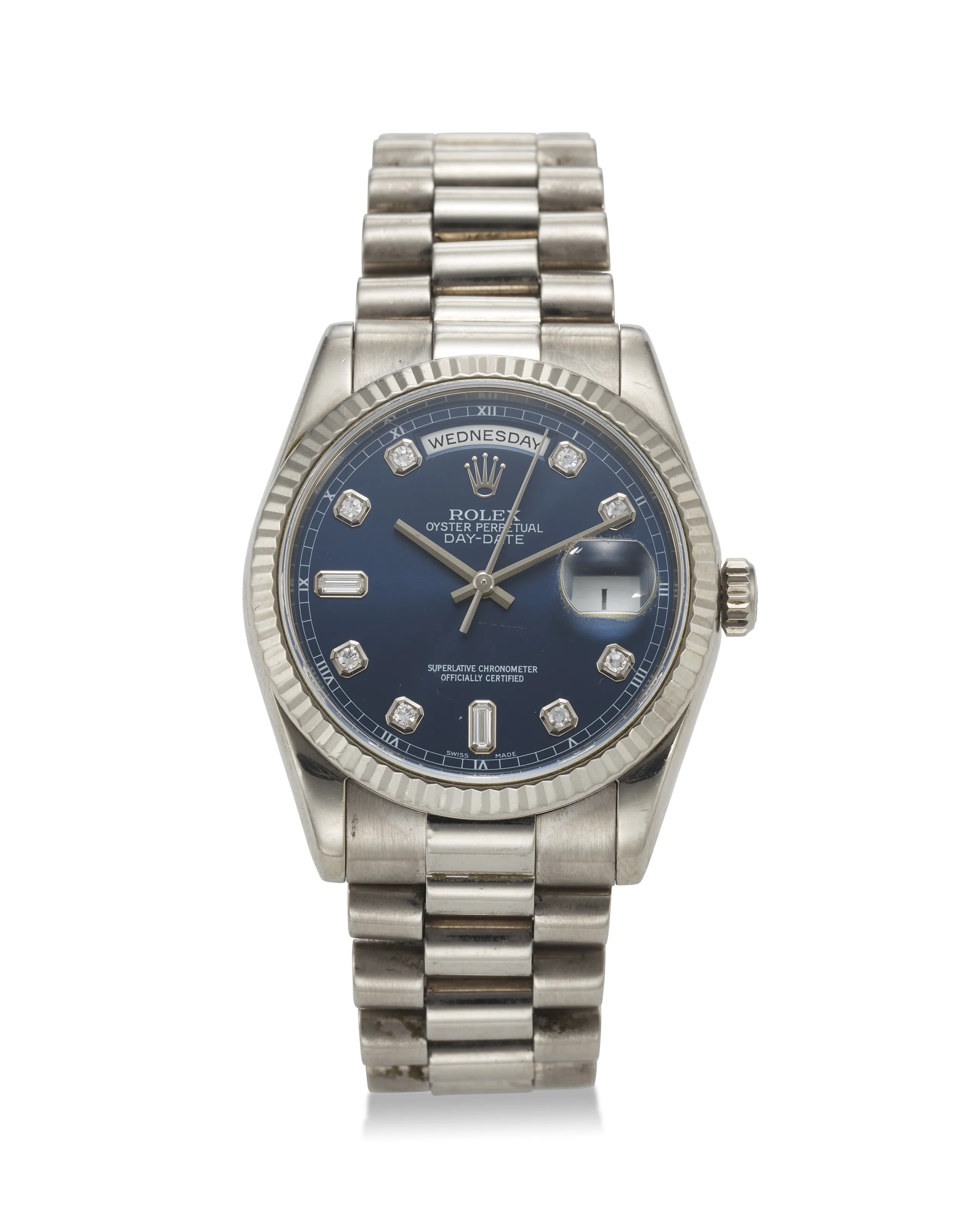 Rolex Day-Date 36 118239 36mm White gold Blue