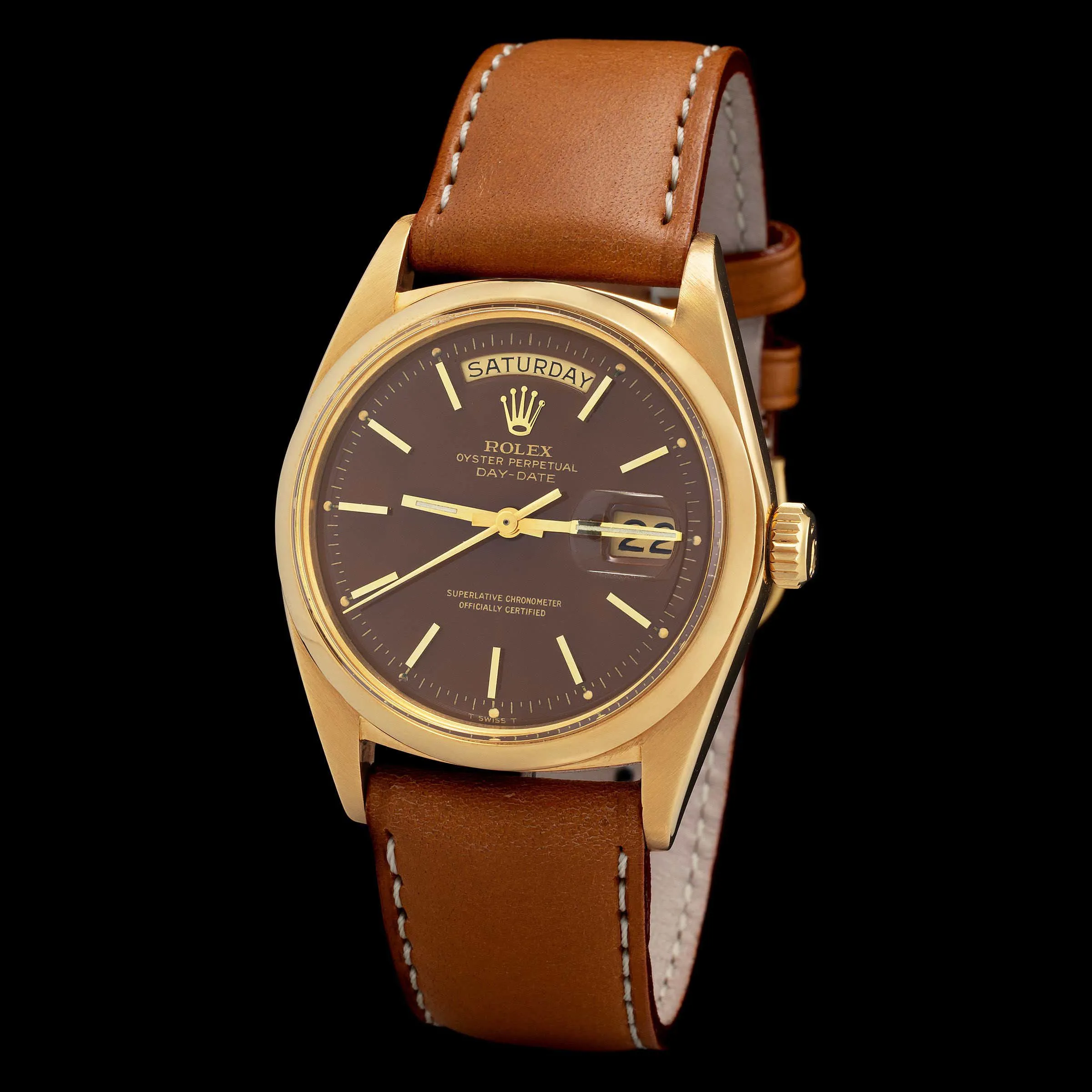 Rolex Day-Date 36 1802 36mm Yellow gold Brown