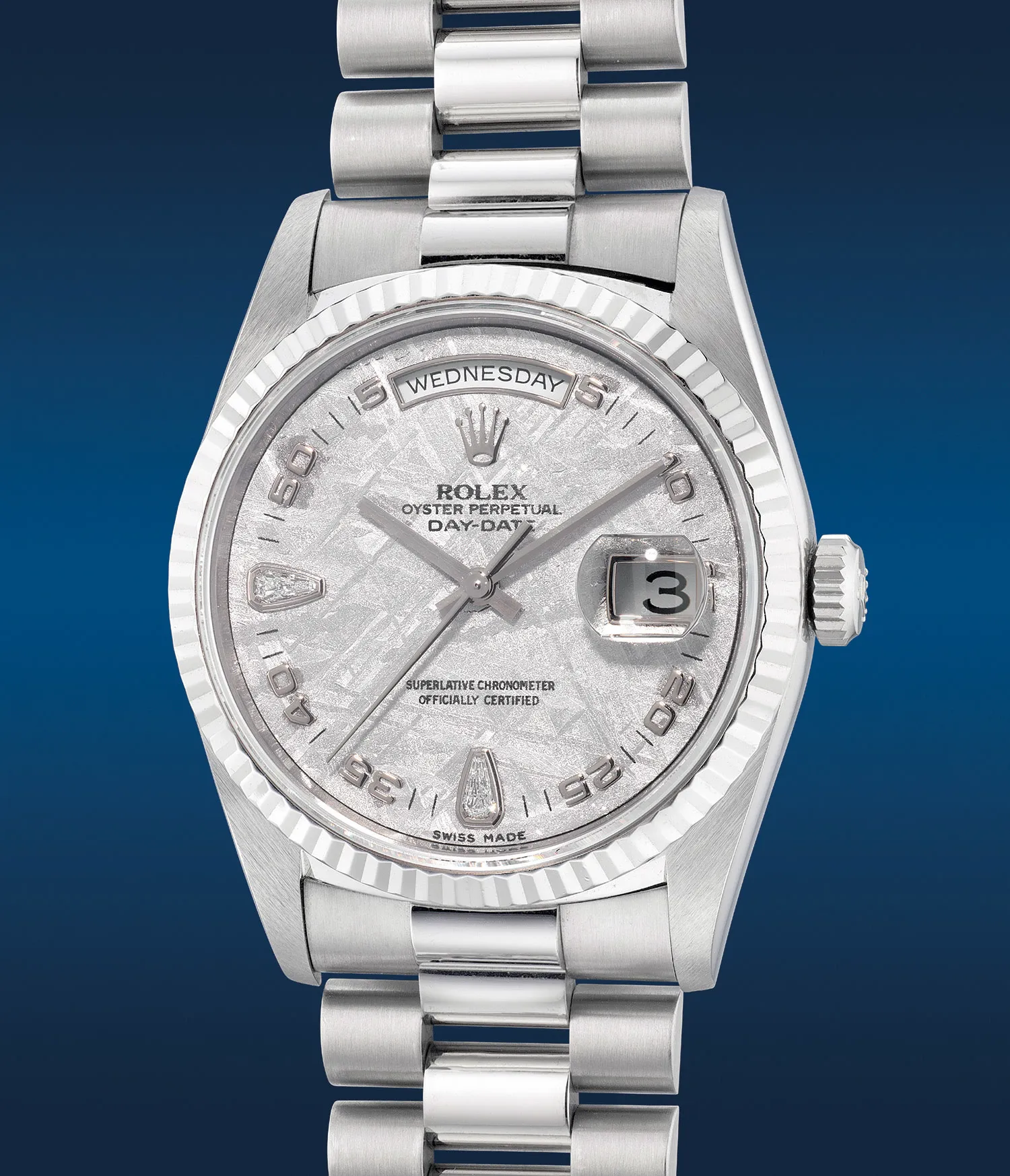 Rolex Day-Date 36 18239 36mm White gold Meteorite