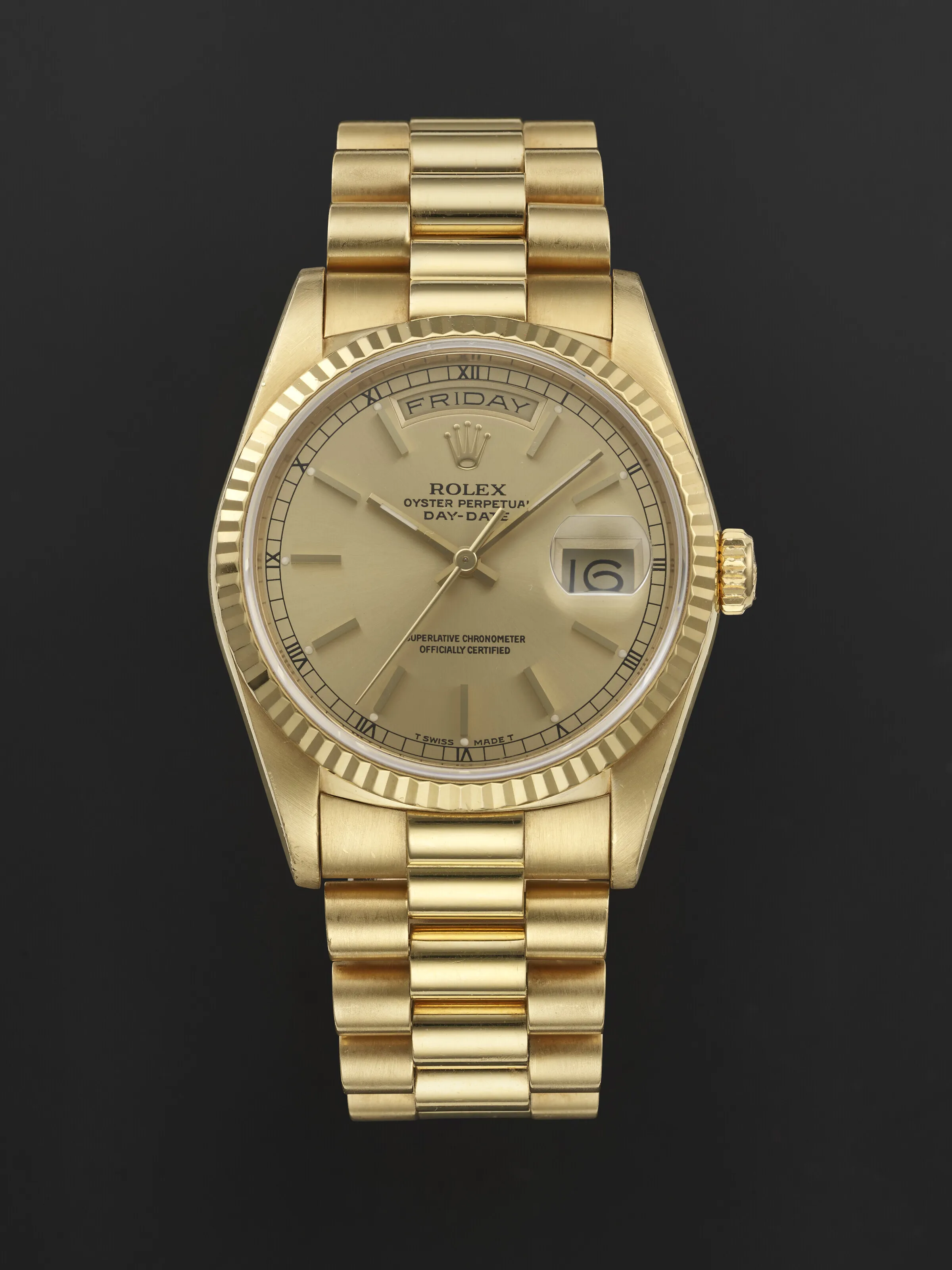 Rolex Day-Date 36 18239 36mm White gold Champagne