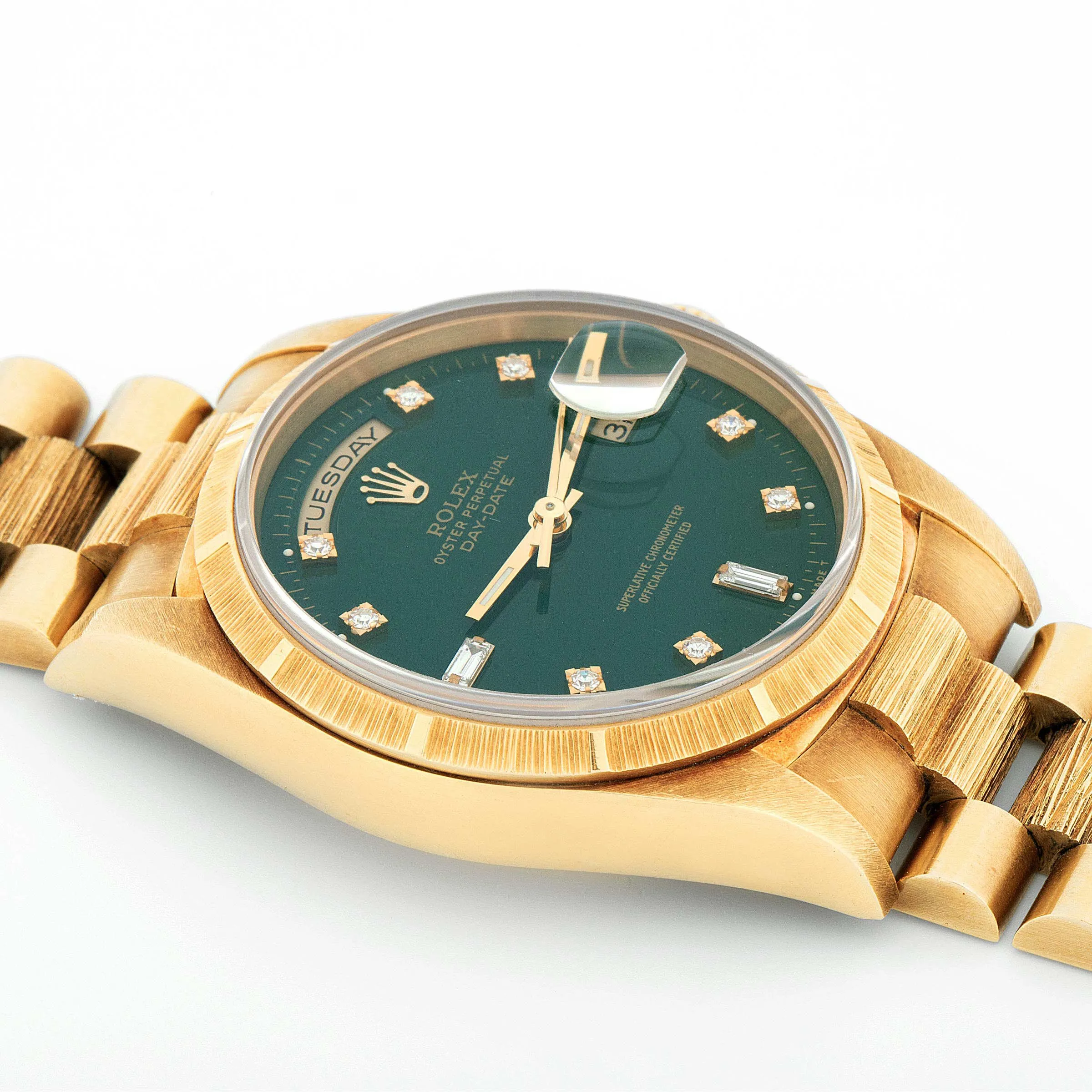 Rolex Day-Date 36 18248 36mm Yellow gold Green 2