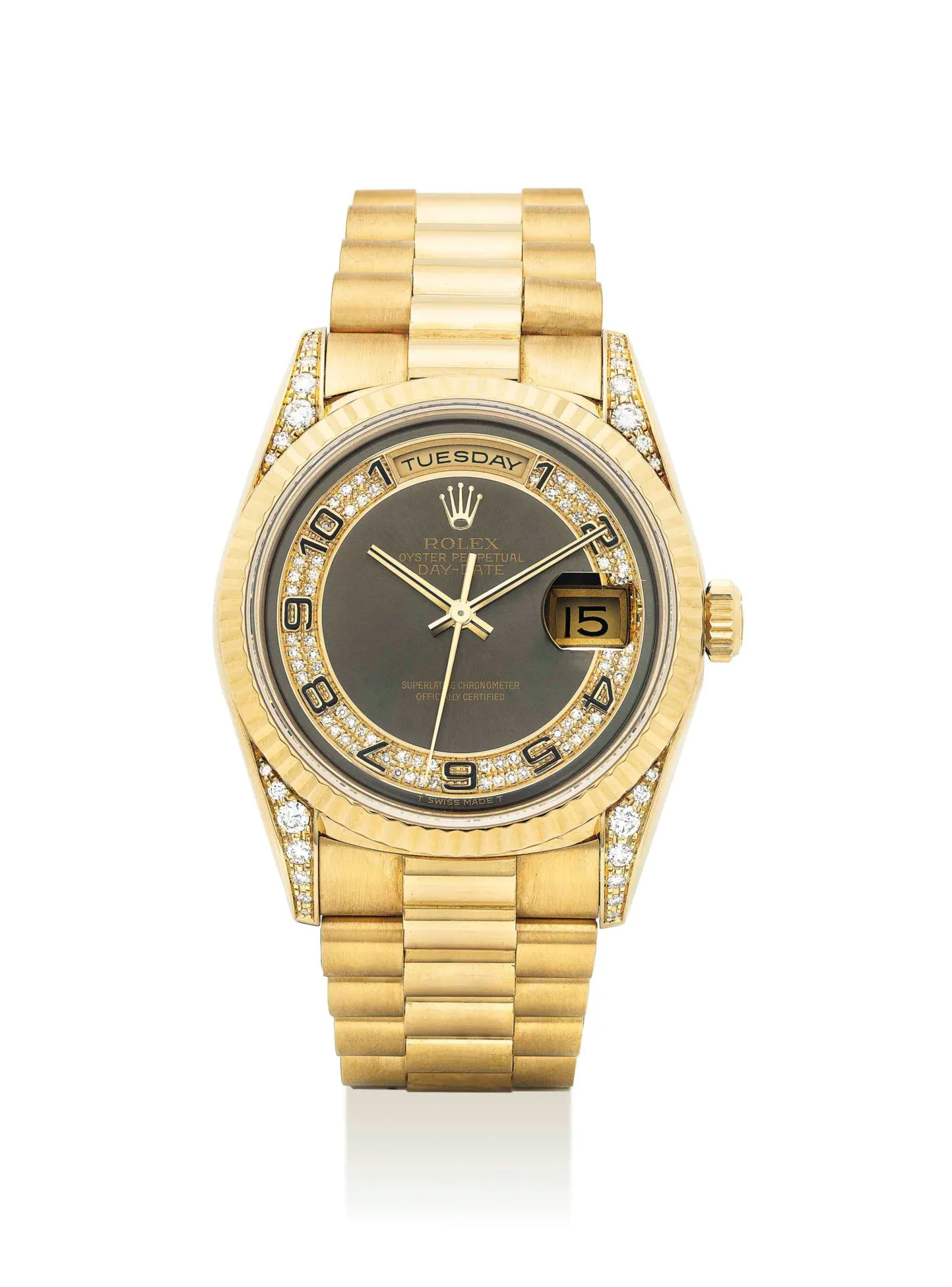 Rolex Day-Date 36 18338 36mm Yellow gold Silvered