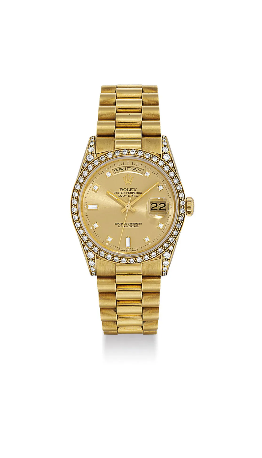 Rolex Day-Date 36 18388 35mm Yellow gold Champagne