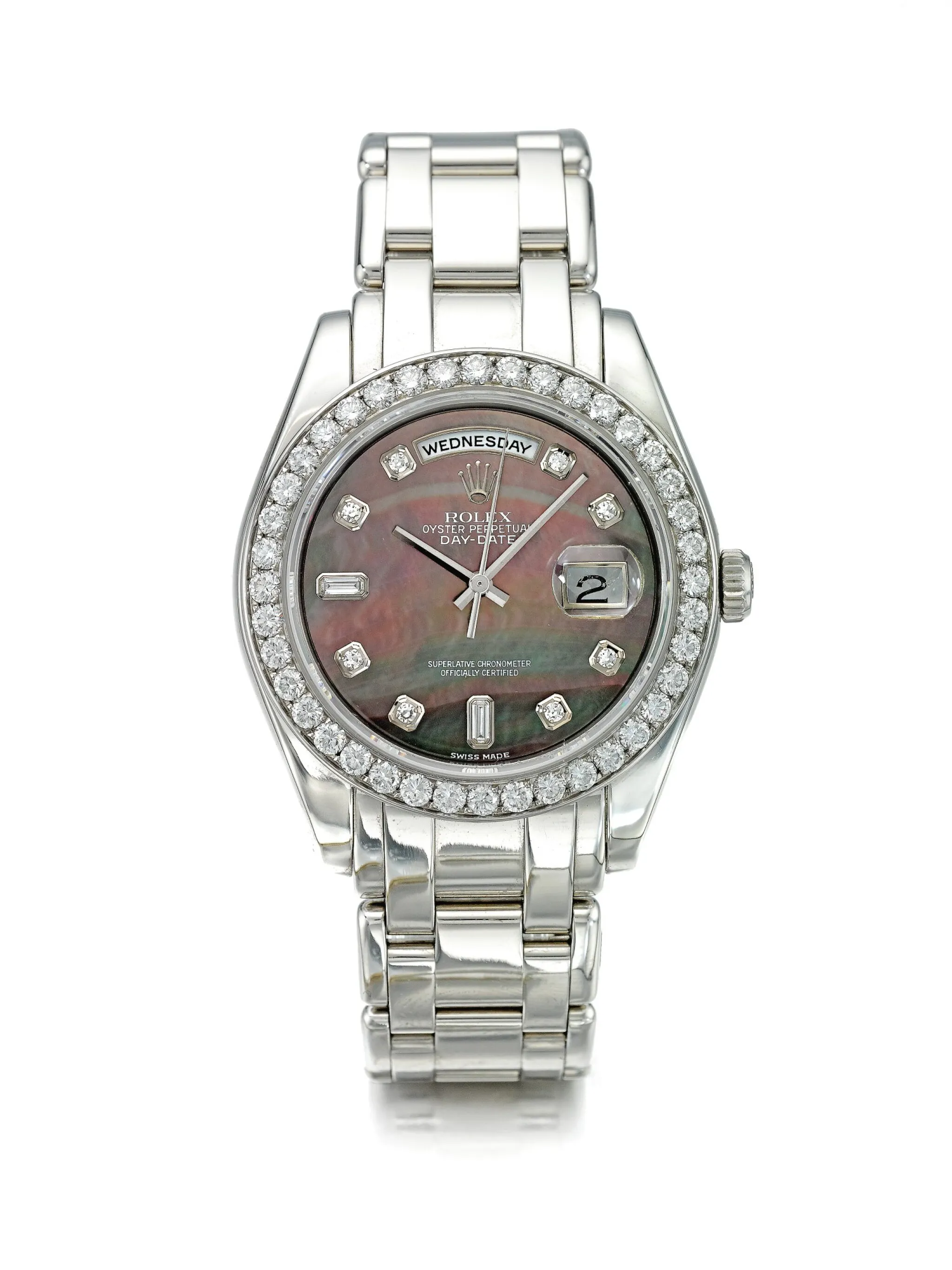 Rolex Day-Date 18946 39mm Platinum Mother-of-pearl