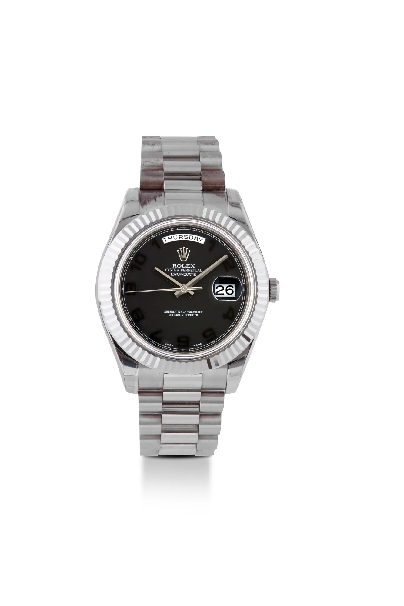 Rolex Day-Date II 218239 41mm White gold Black