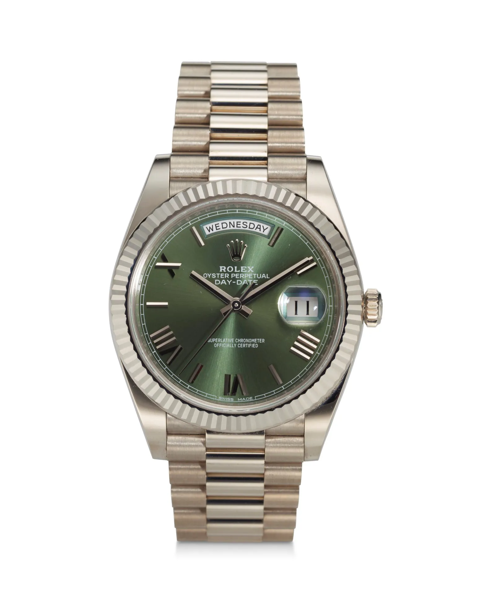 Rolex Day-Date 40 228239 40mm White gold Green