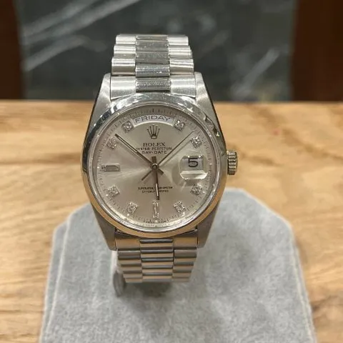 Rolex Day-Date 36 118206 36mm Platinum Gray