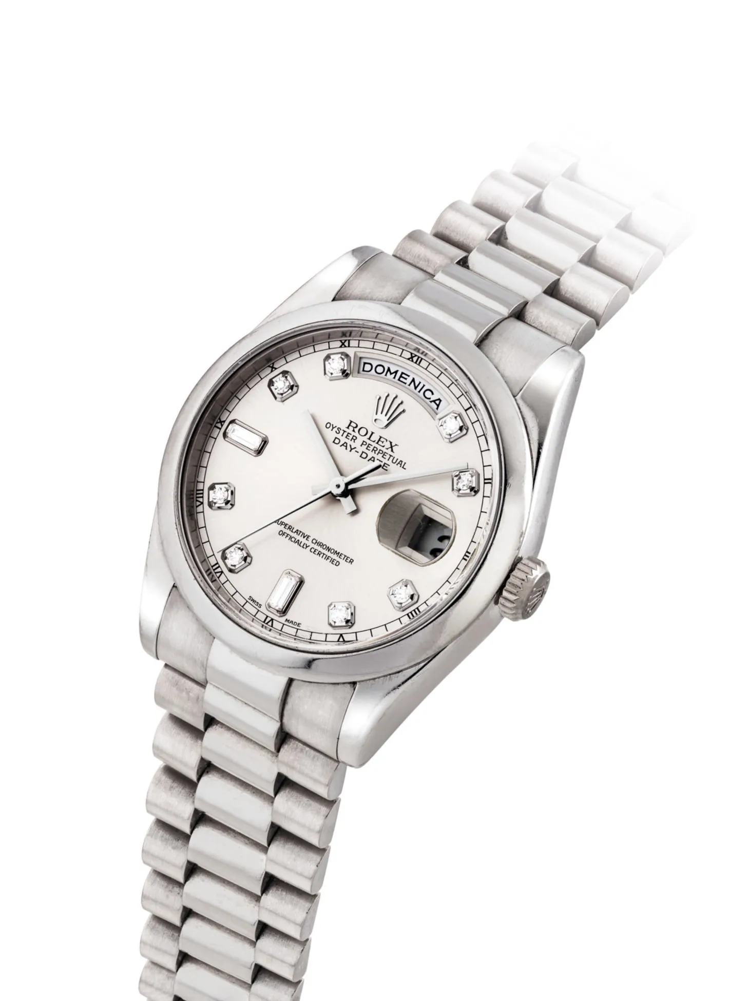 Rolex Day-Date 36 118209 36mm White gold Silver