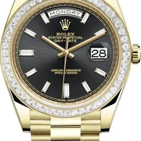 Rolex Day-Date 40 228398TBR 40mm Yellow gold Black