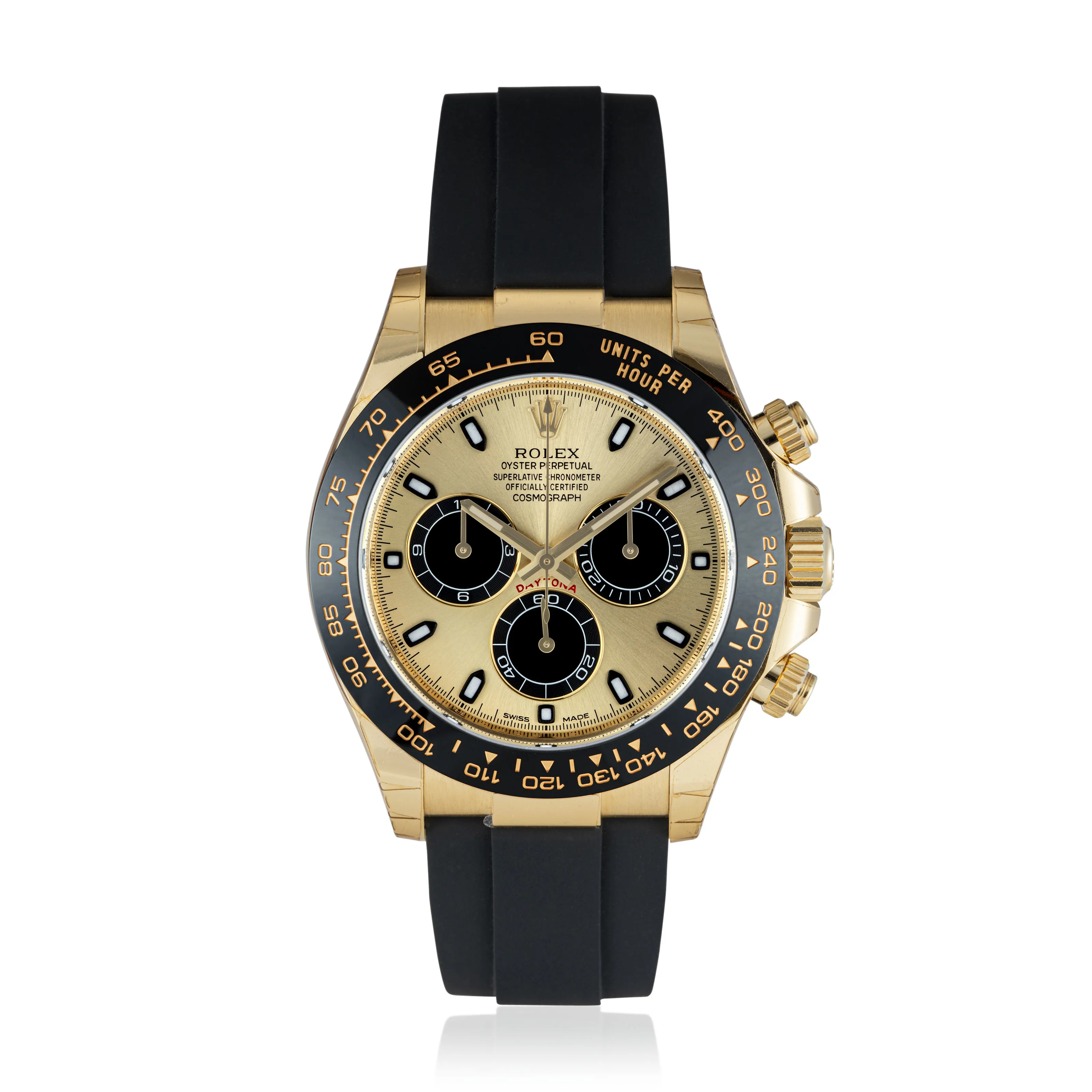 Rolex Daytona 116518LN 40mm 18k gold Black and gold