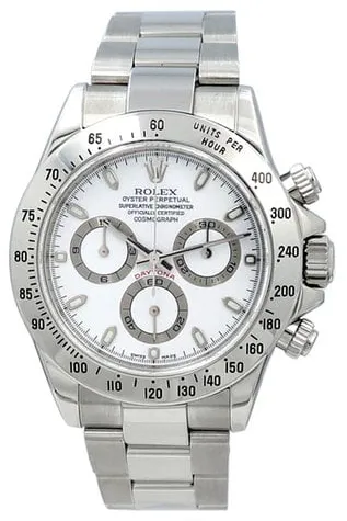 Rolex Daytona 116520 40mm Stainless steel White