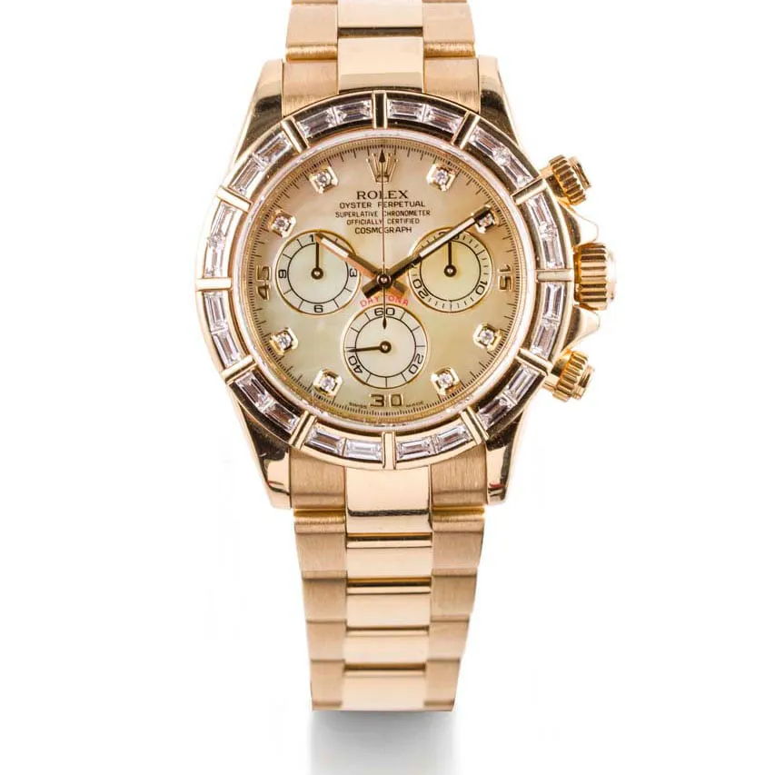 Rolex Daytona 116568 40mm Yellow gold Mother-of-pearl