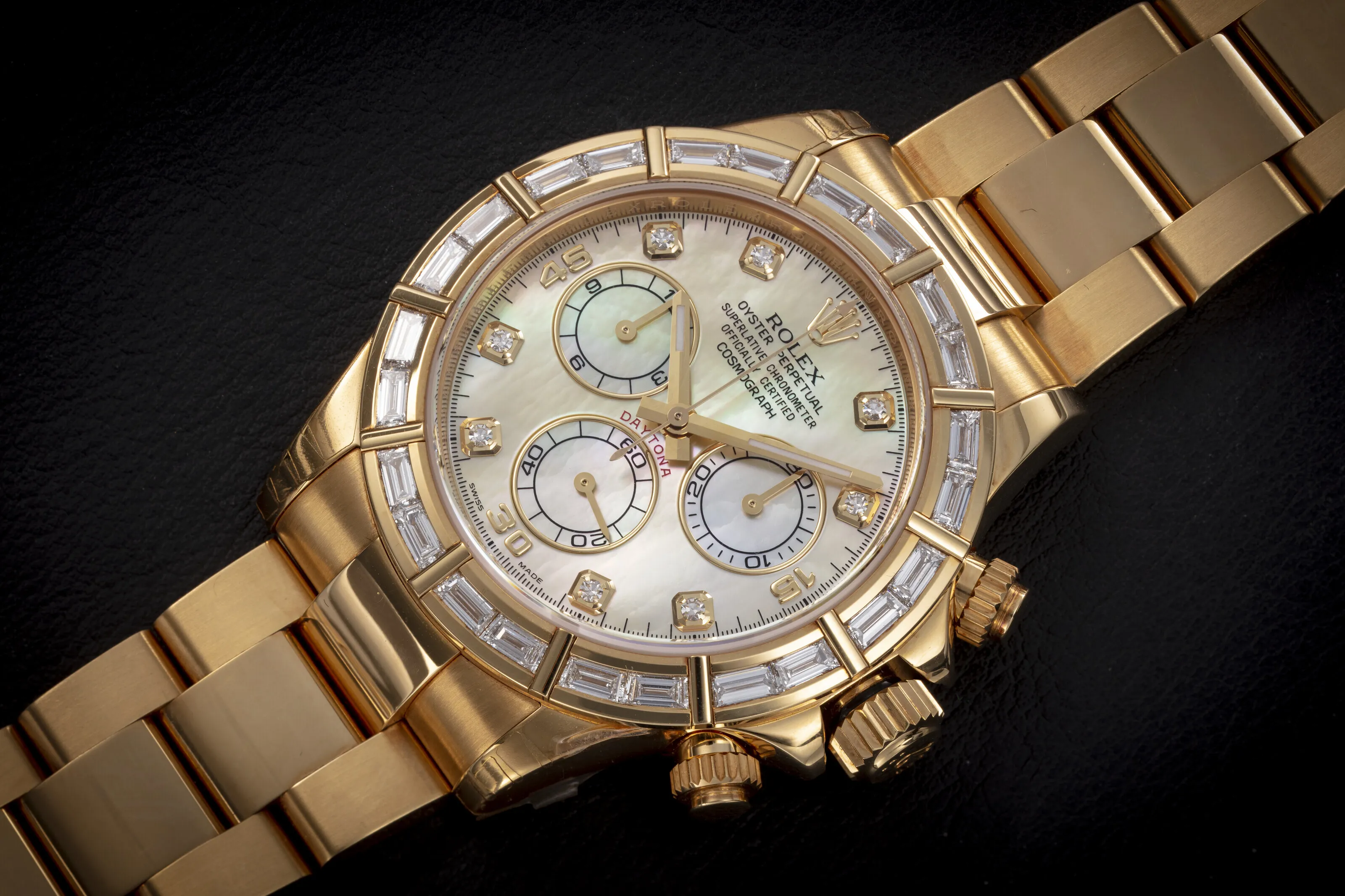 Rolex Daytona 116568BR 40mm Yellow gold Mother-of-pearl