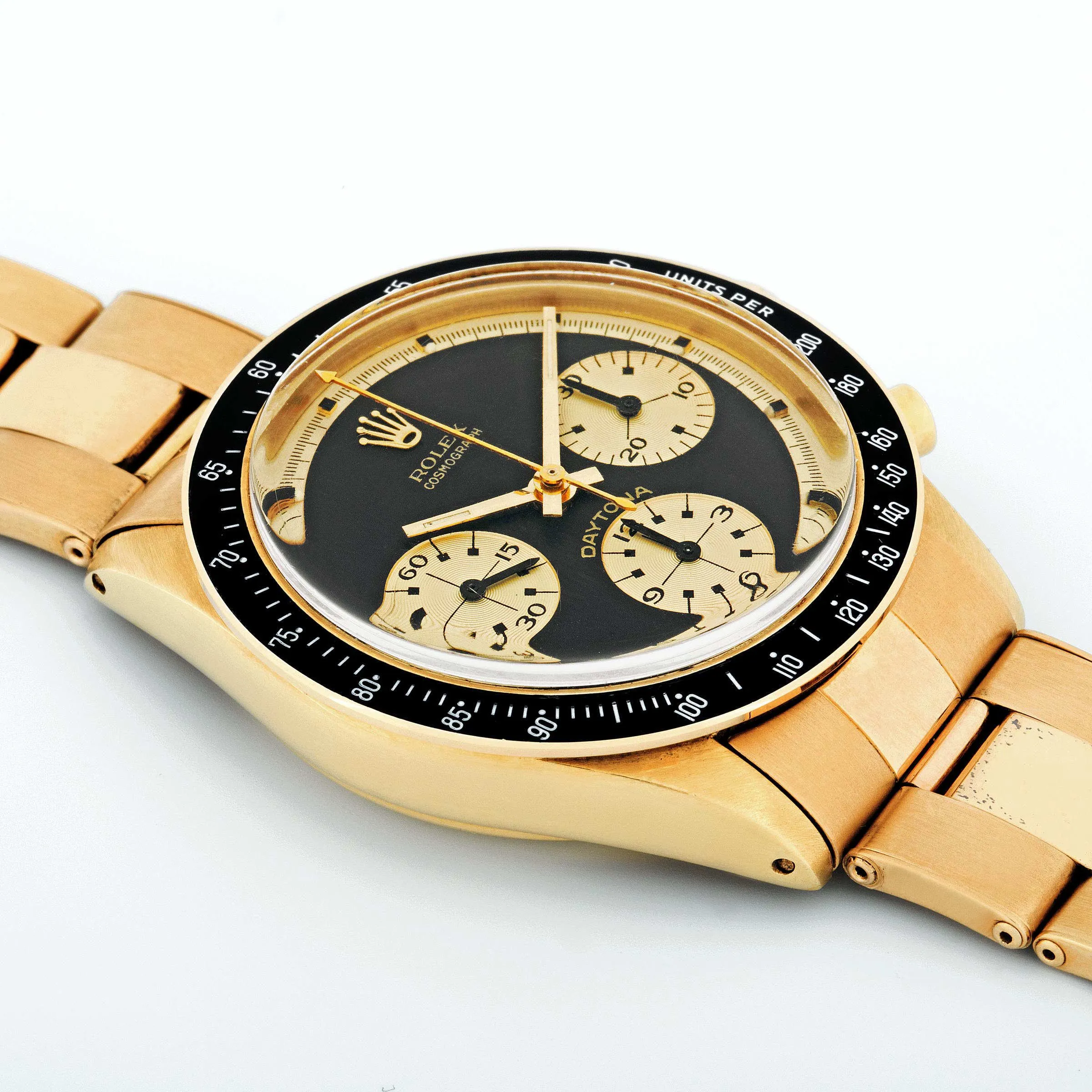 Rolex Daytona 6264 37mm Yellow gold Black 2