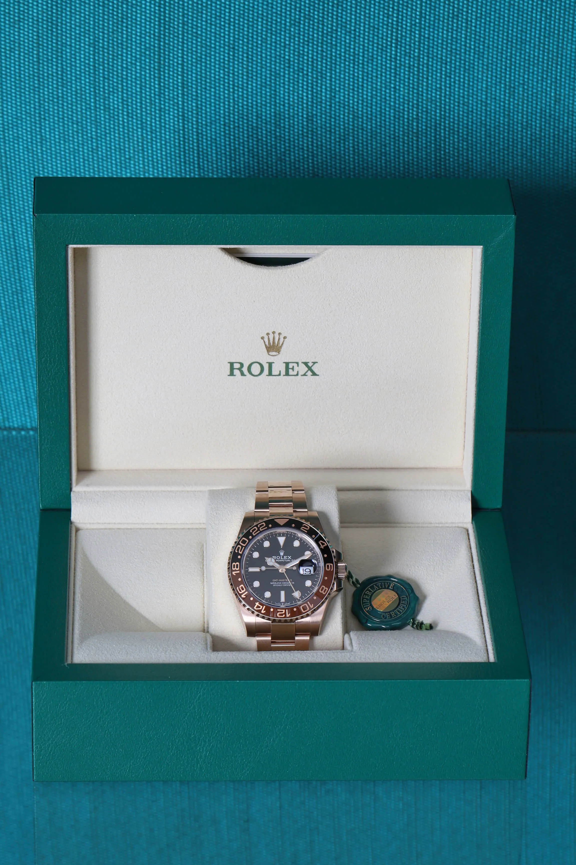 Rolex GMT-Master II 126715 40mm Rose gold Black