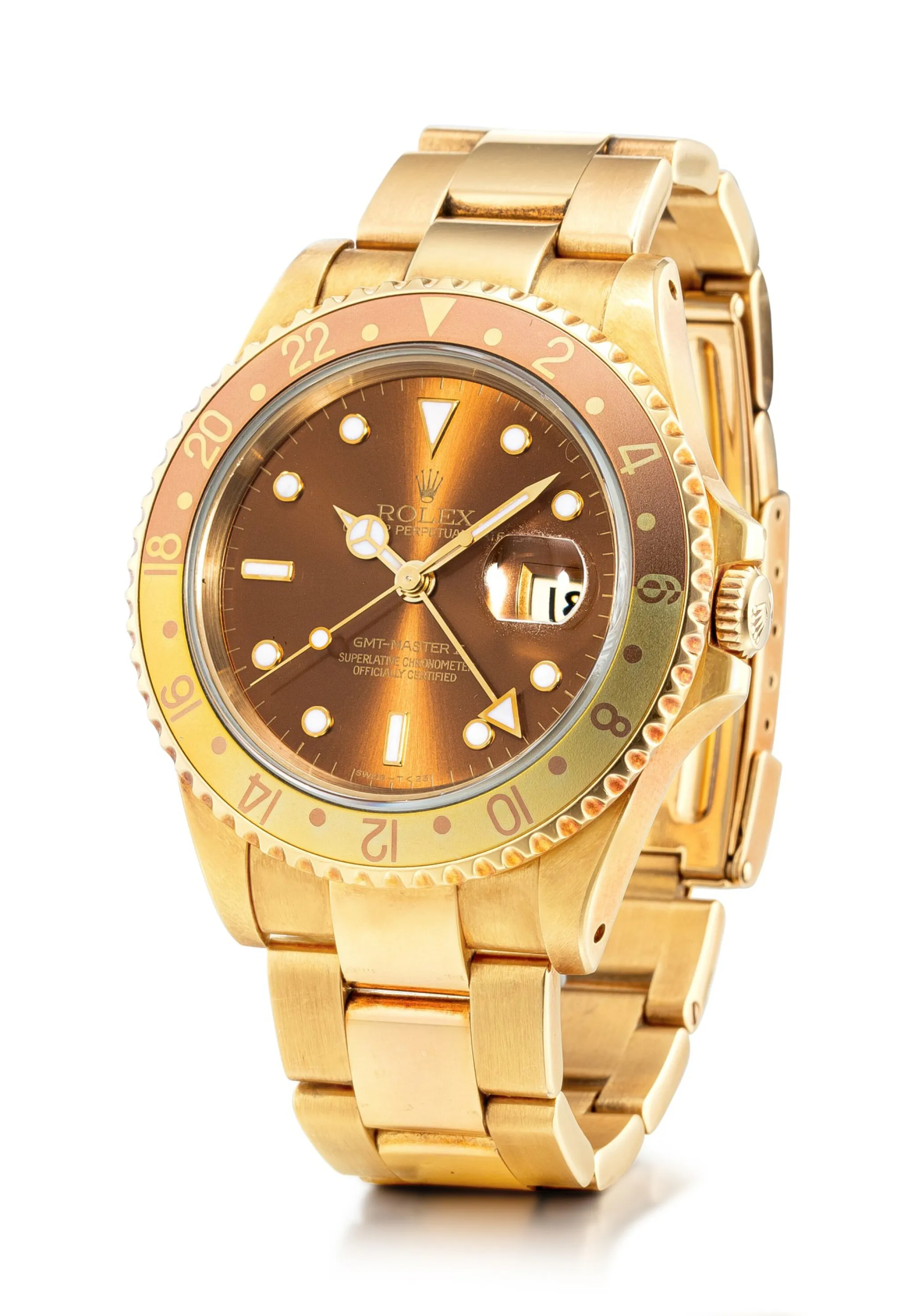 Rolex GMT-Master II 16718 40mm Yellow gold Brown 1