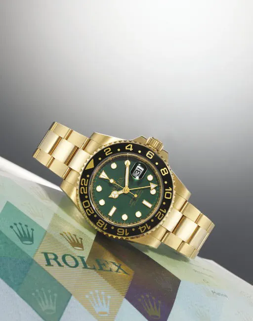 Rolex GMT-Master II 116718 40mm Yellow gold Green