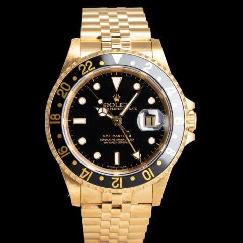 Rolex GMT-Master II 16718 40mm Yellow gold Black