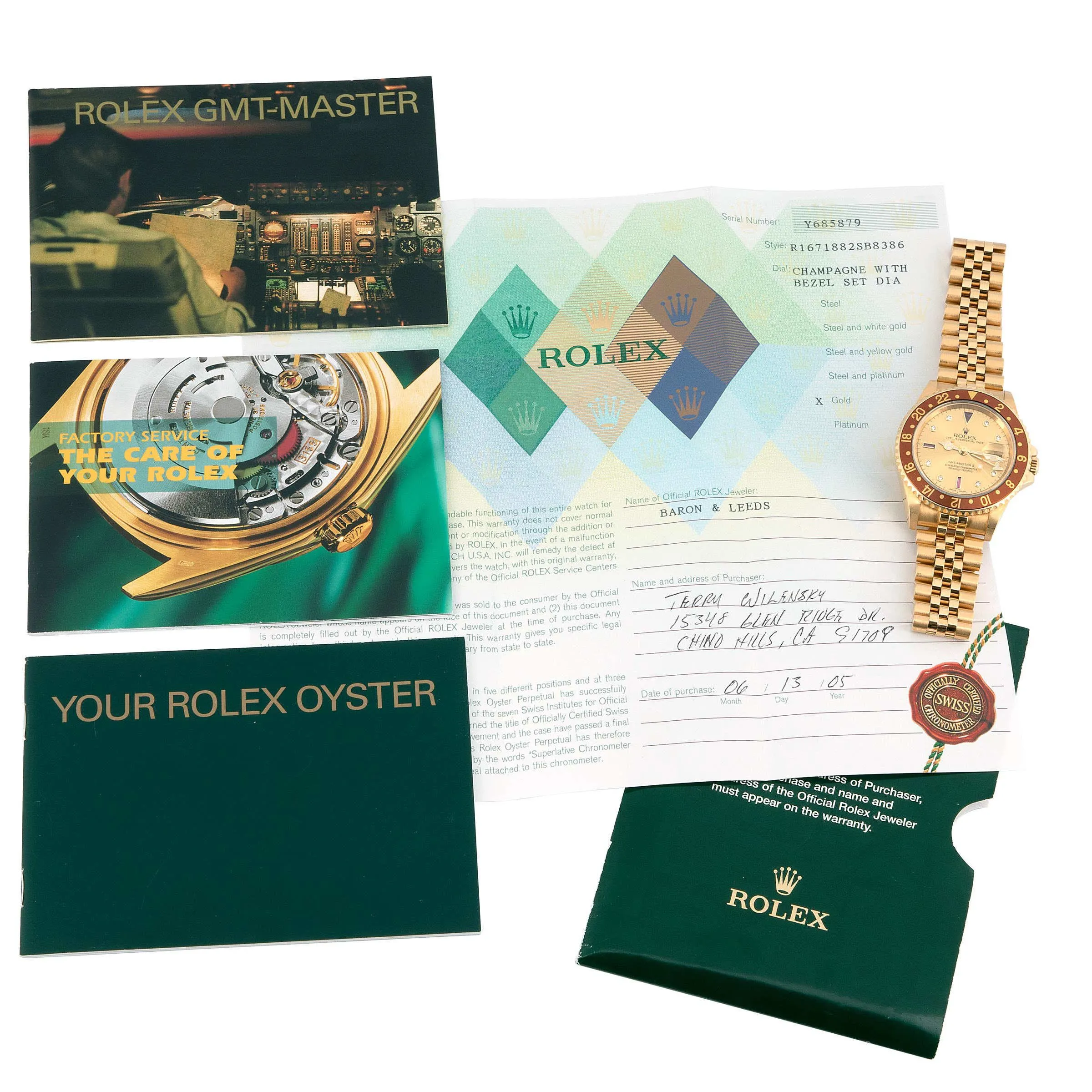 Rolex GMT-Master II 16718 40mm Yellow gold Champagne 6