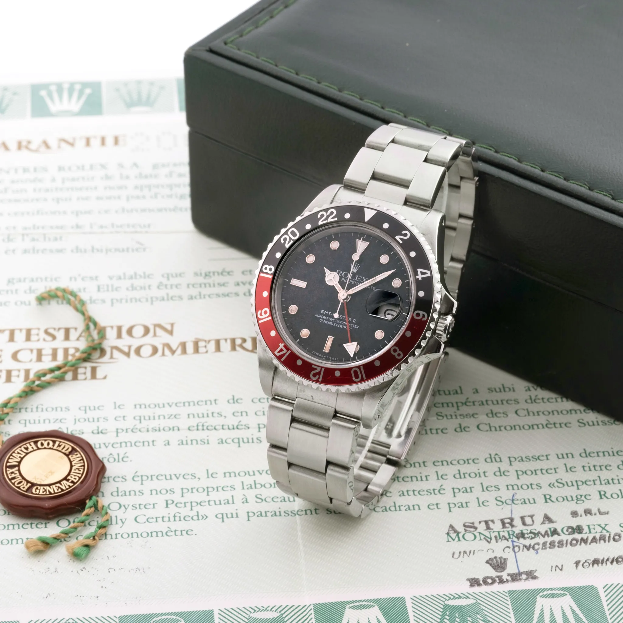 Rolex GMT-Master II 16760 40mm Stainless steel Black