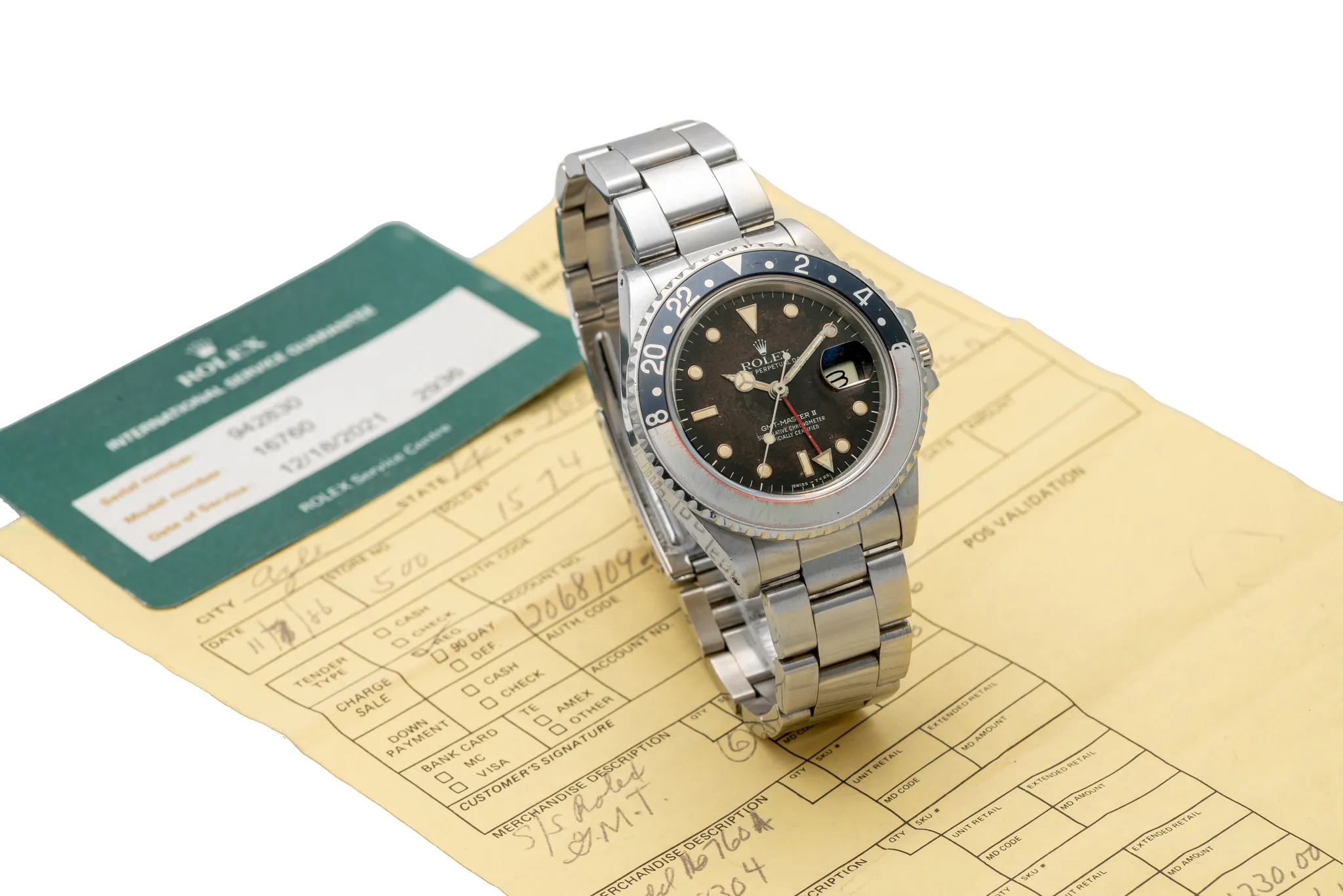 Rolex GMT-Master II 16760 39mm Stainless steel Black