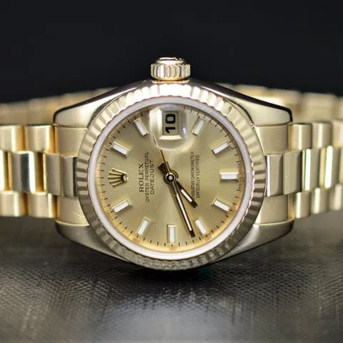 Rolex Lady-Datejust 179178 26mm Yellow gold Champagne