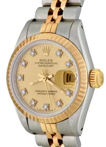 Rolex Lady-Datejust 69173 26mm Steel Champagne