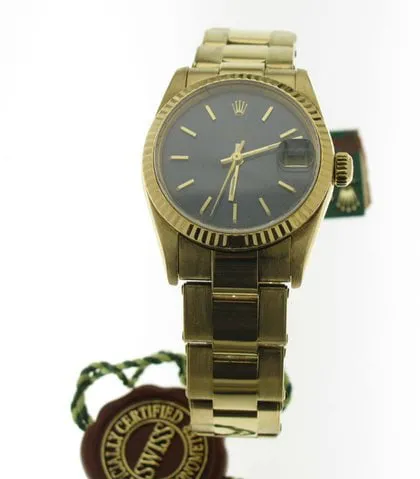 Rolex Lady-Datejust 78278 31mm Yellow gold Blue