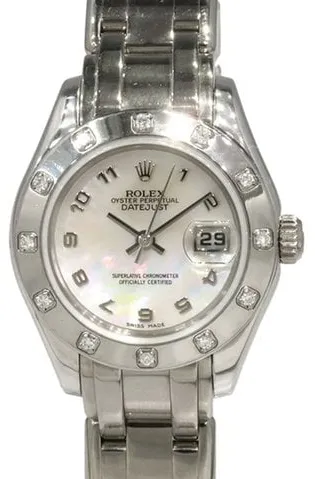 Rolex Lady-Datejust Pearlmaster 80319 29mm White gold Mother-of-pearl