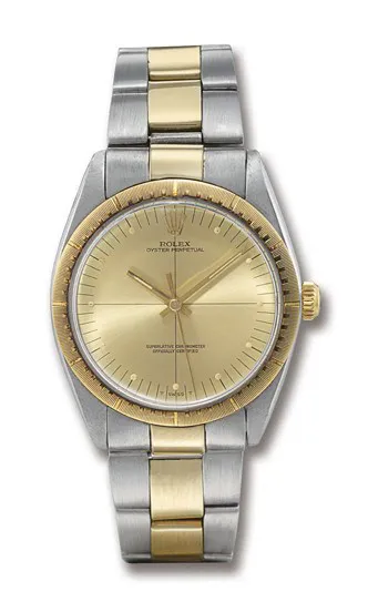 Rolex Oyster Perpetual 34 1038 34mm Yellow gold and Stainless steel Champagne