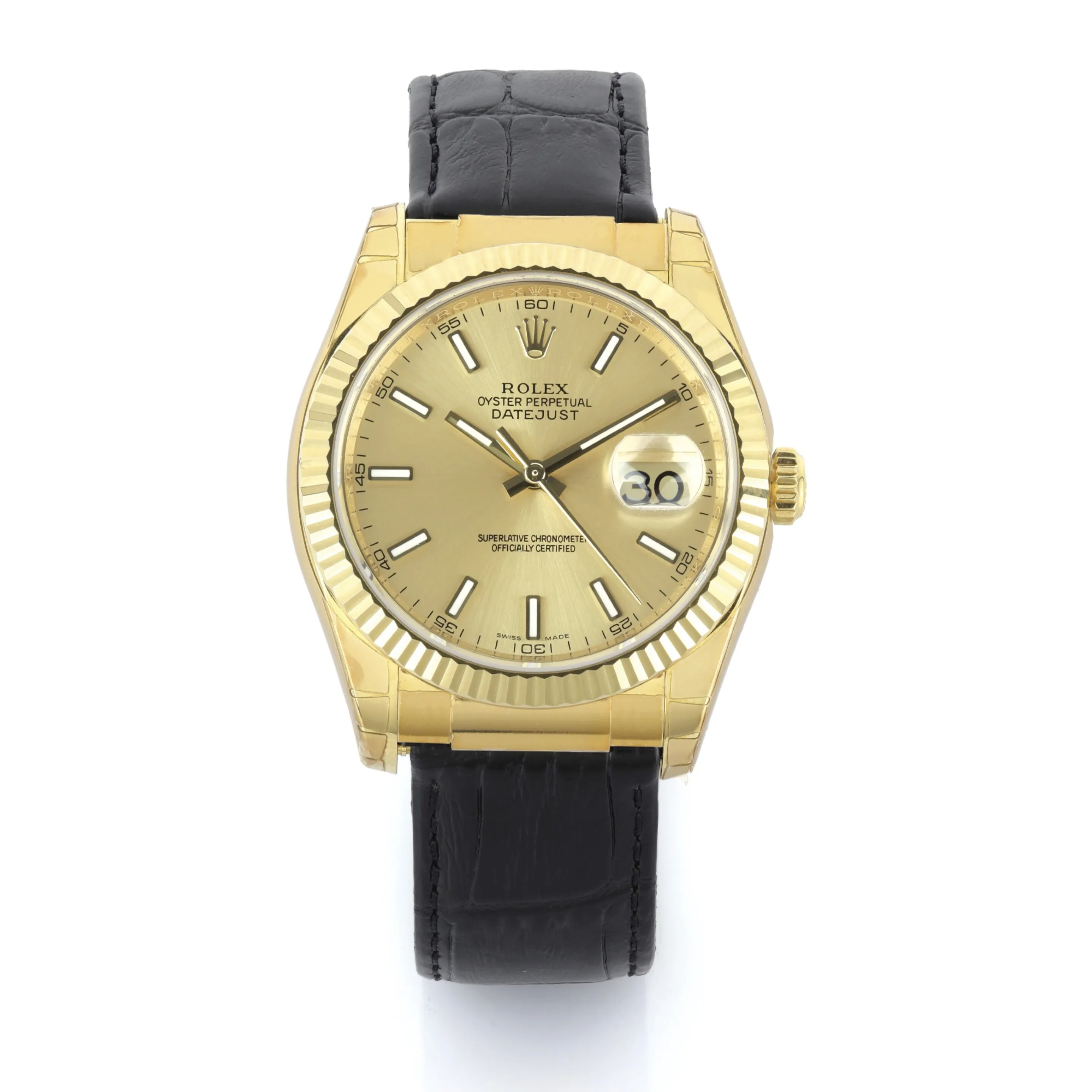 Rolex Datejust 116138 38mm Yellow gold Champagne