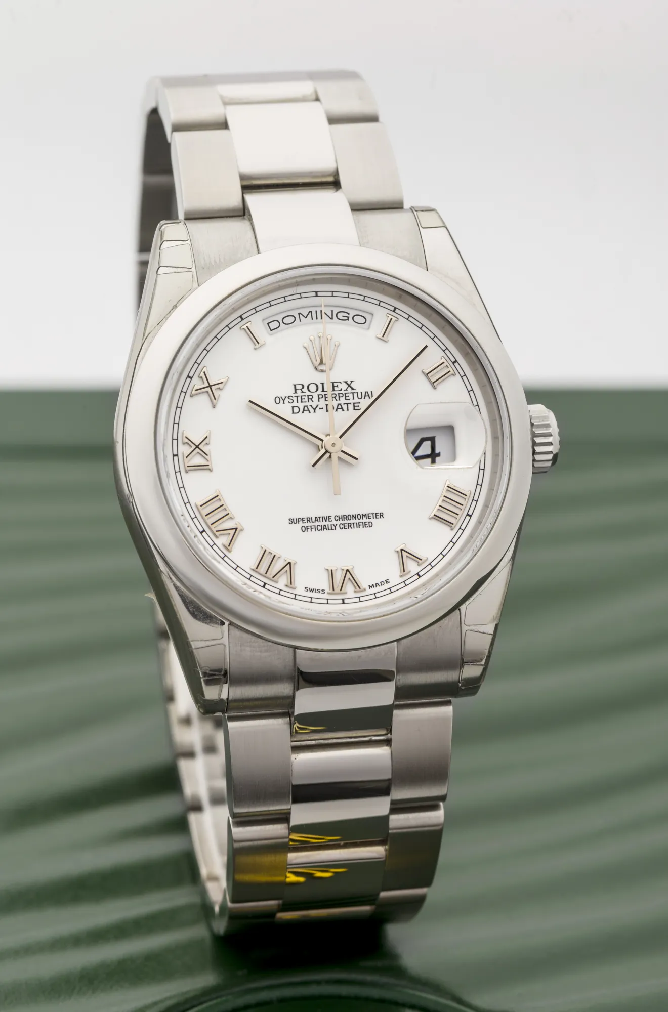 Rolex Day-Date 36 118209 36mm White gold Silver