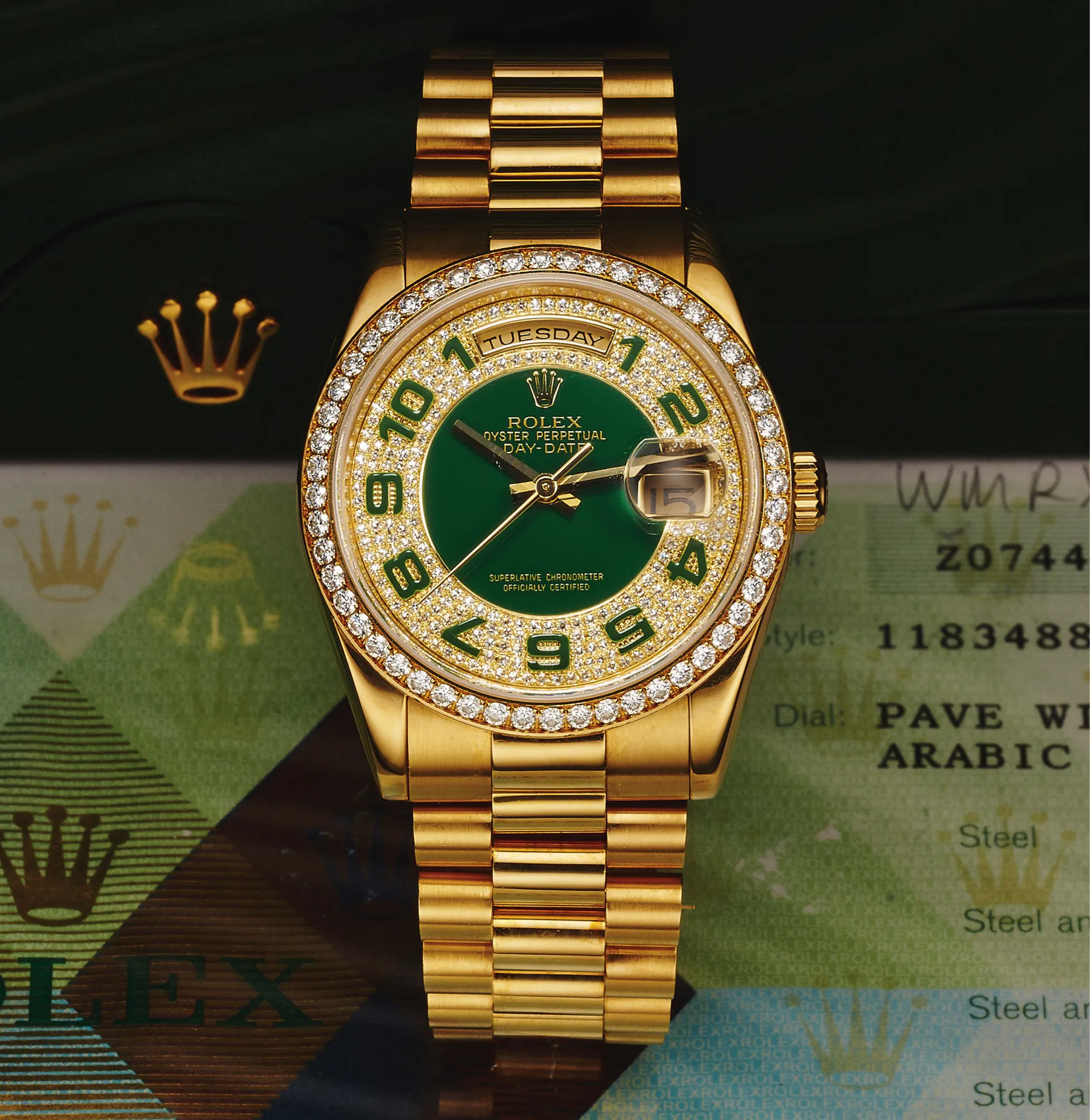 Rolex Day-Date 36 118348 36mm Yellow gold Champagne