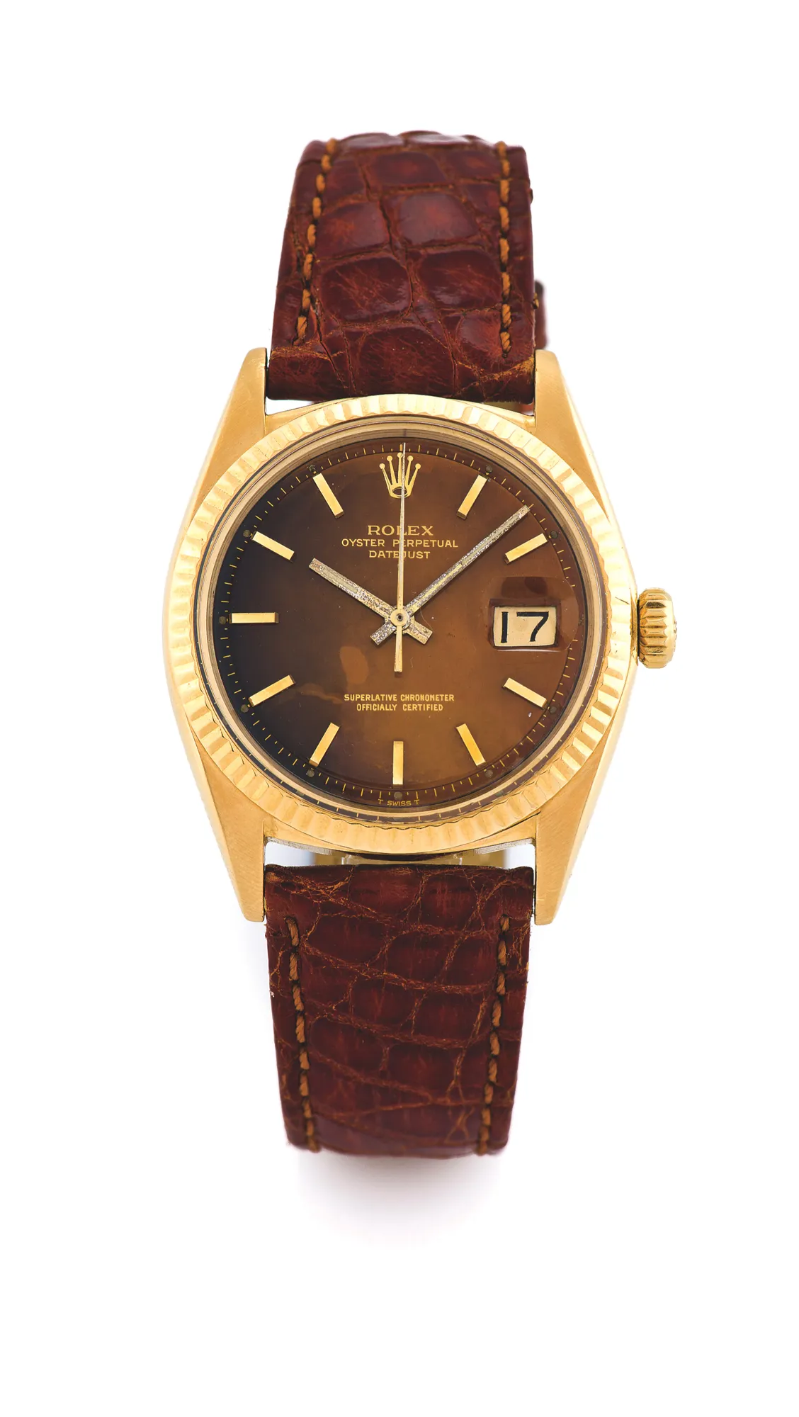 Rolex Datejust 36 1601 36mm Yellow gold Brown