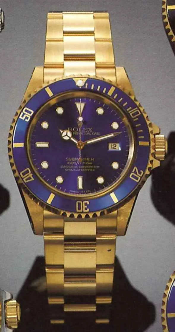 Rolex Submariner 16618 40mm Goldtech Blue