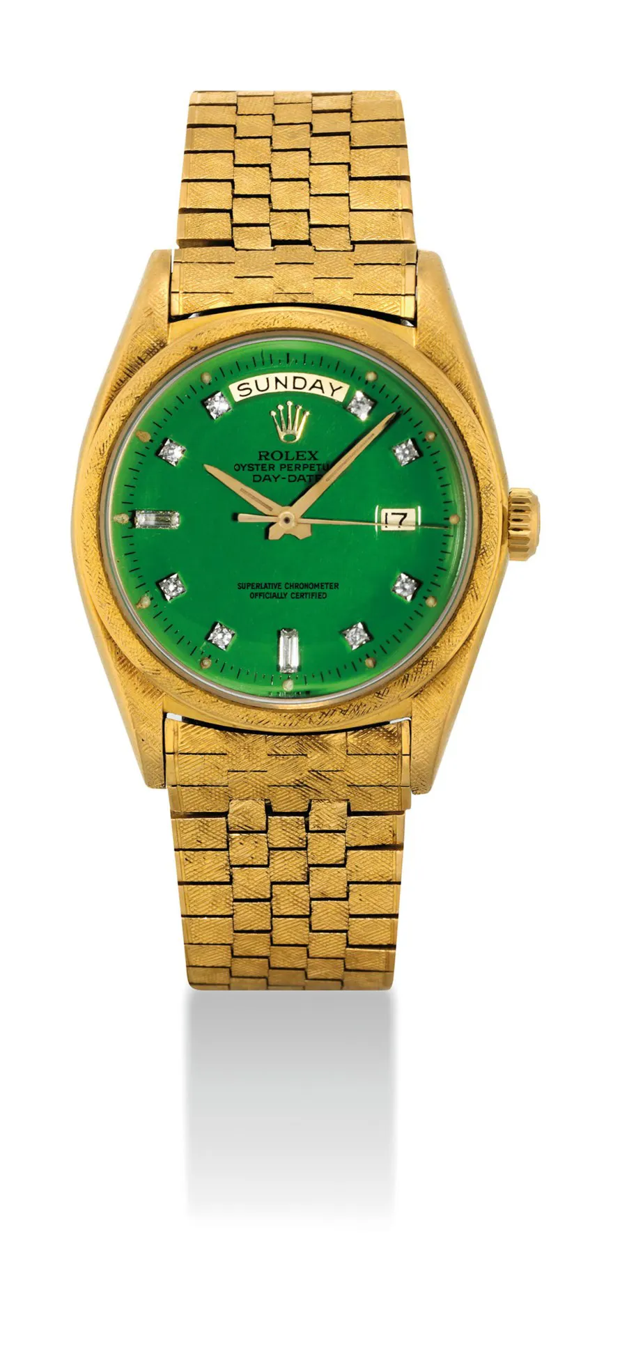 Rolex Day-Date 36 1806 34.5mm Yellow gold Green